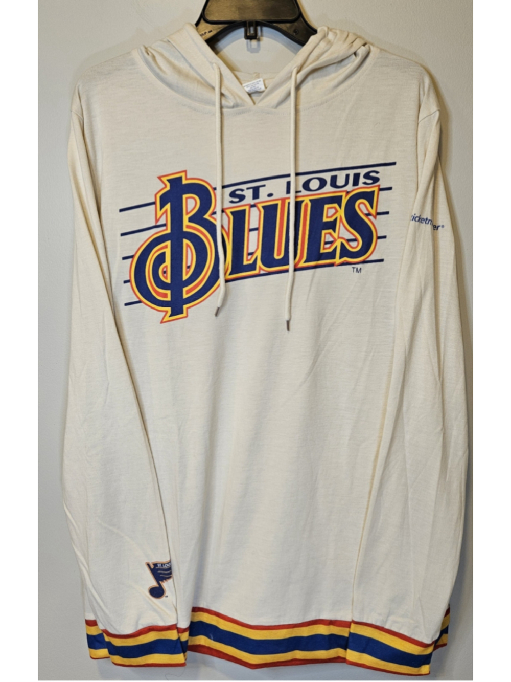 St Louis Blues NHL Lightweight Hoodie Shirt Ticketmaster Adult Large